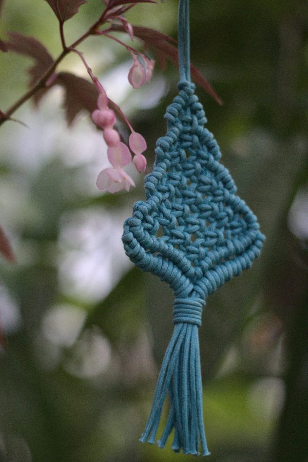 Macrame X'mas Tree Blue