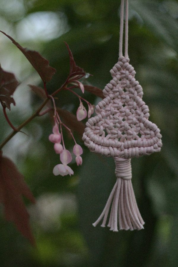 Macramé X'mas tree Baby pink