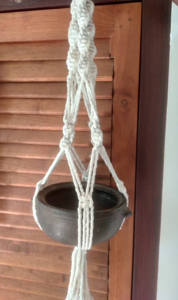 Macramé Planter MP-Spiral-O1