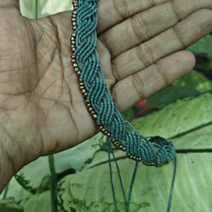 Macramé Choker faded Blue