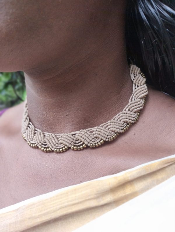 Macramé Choker Grey