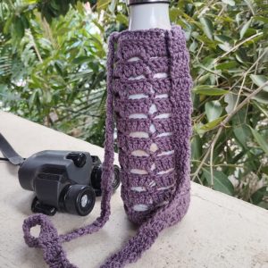 Crochet Waterbottle Sling - Lavender