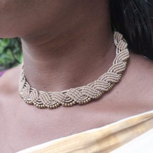Macramé Choker Grey