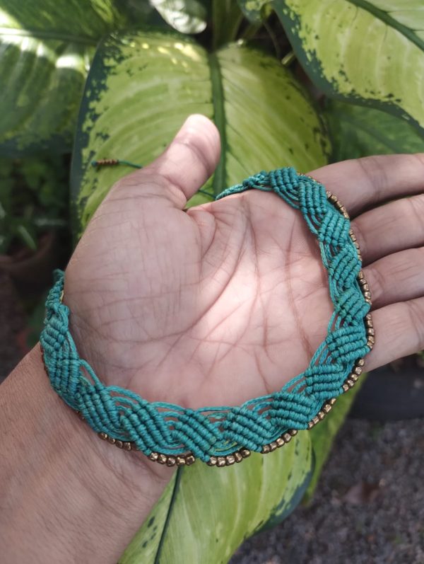 Macramé Choker (Royal Blue)