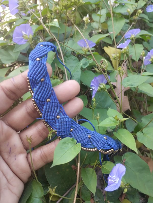 Macramé Choker (Ink Blue)