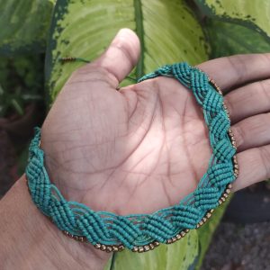Macramé Choker (Royal Blue)