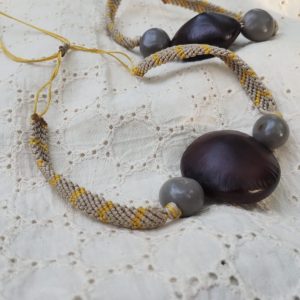 Macramé Seabean Choker