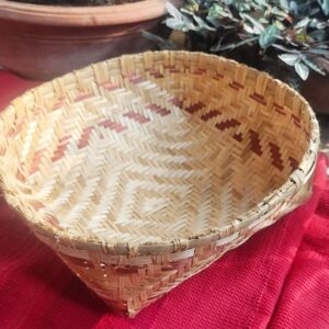 Bamboo basket Small (8.5"x2")