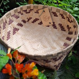 Bamboo Basket (10"x 3") - in 4 colours