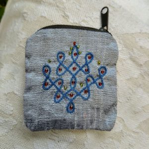 Aari Embroidery Coin Purse (3" x 3")